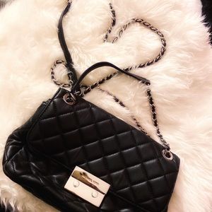 Michael Kors Quilted Black Chain Bag